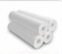 Sediment filter, a white cylindrical spun filter cartridge